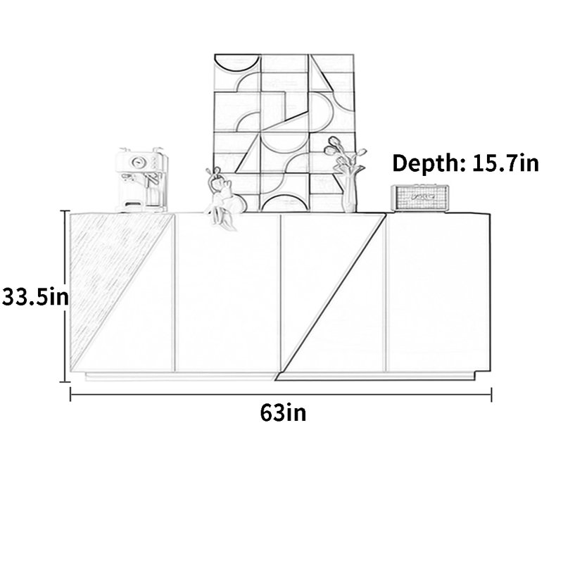 63'' Sideboard