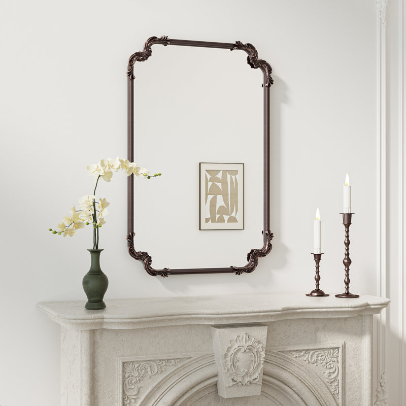 Miroir d'appoint Genan, 36 po x 24 po, Bronze Antique