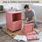 Lockable Engineered Wood 2-Drawer Mobile File Cabinet-1412590893