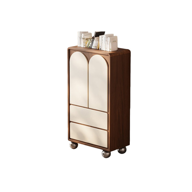 Armoire de rangement rétro en bois massif