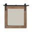Miroir mural en bois avec tige de suspension en métal-1456579649