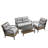 4 Piece Outdoor Conversation Set-890374256