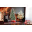Arbre de Noël 4 pi avec 747 pointes, baies et pommes de pin - Branches PE + PVC enneigées, conception à charnières pour une installation facile, support en métal robuste - Décoration d'arbre de Noël naturelle-1062664768