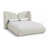 Tissu chenille crème