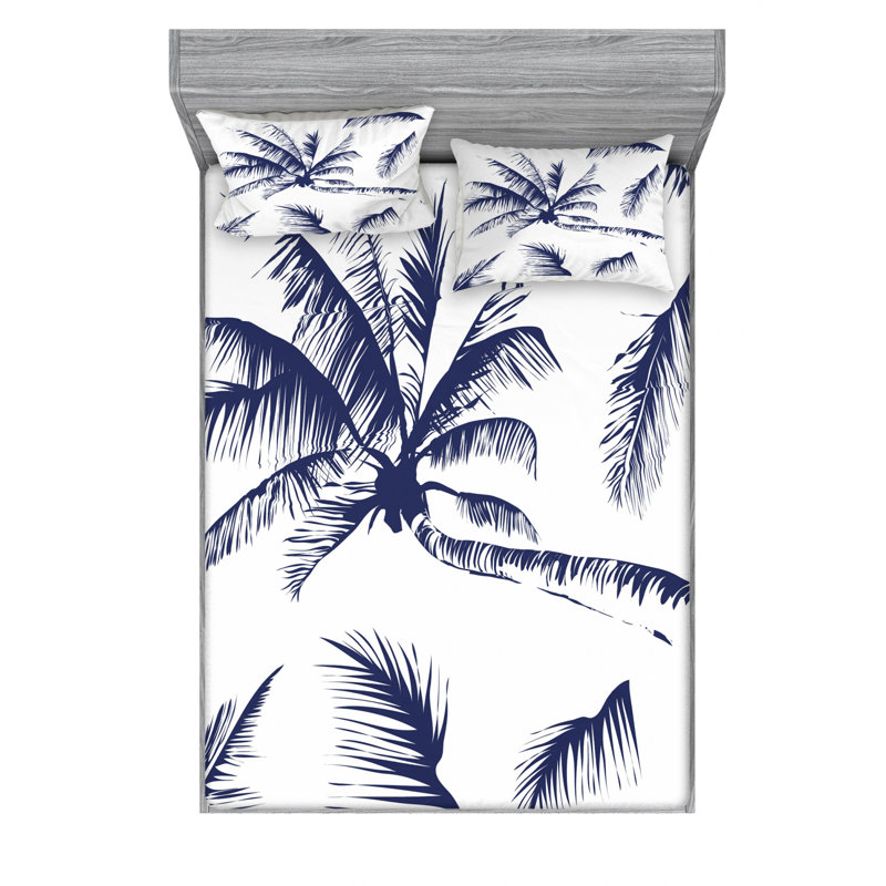 Microfiber Sheet Set, Queen Sheet Set with Fitted Sheet