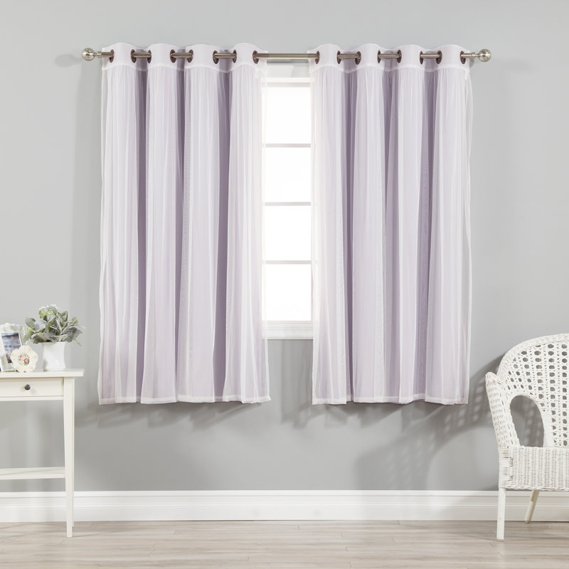 Panneau coulissant en polyester Natascha, Lilas, L 52 po x L 63 po