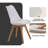 Malijah Modern Dining Chairs Set of 4 with PU Leather Cushion, Wood Frame-1145854370