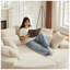 Causeuse inclinable en velours côtelé convertible l 78,5 po x P 78,5 po x H 29 po Aurelia