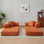 Divan-lit en futon de 78,7 po pour lit très grand convertible en velours côtelé avec 2 coussins - aucun assemblage requis-881898759-882903960