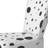 Black Abstract Dot - Upholstered Patterned Accent Side Chair