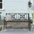 Black Outdoor Bench