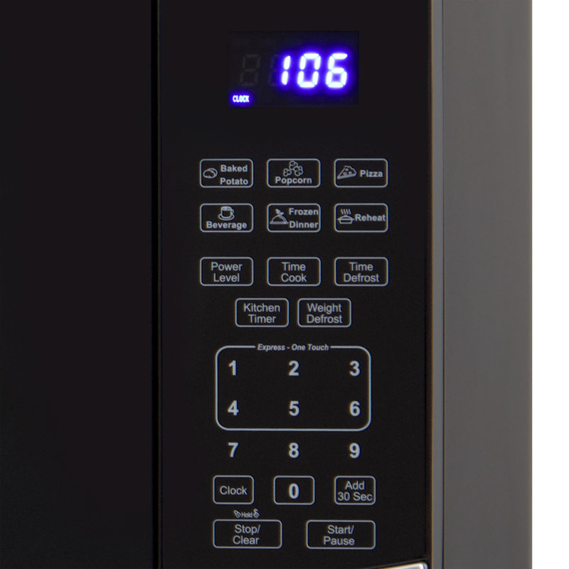 Compact Stainless Steel Digital Microwave Oven for RV, 0.9 cu. ft.