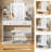 Greyden Vanity Set With LED Mirror & Built-in Outlets-1582080503