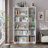 78.7'' H X 47'' W 5-Tier Bookcase With Glass Doors