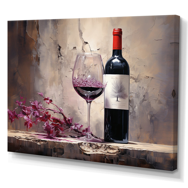 Claret Clarity I sur toile, Toile tendue, H 30 po x l 40 po x P 1,5 po