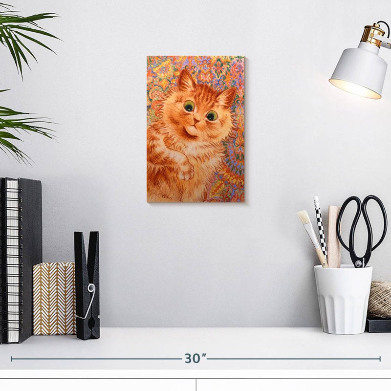 Brampt Ginger Cat 1931, 12" H x 8" W