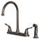 Two Handle High Arc Kitchen Faucet with Side Spray