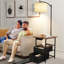 Lampe de table sur pied 58,66 "avec prise USB et prise-98666997