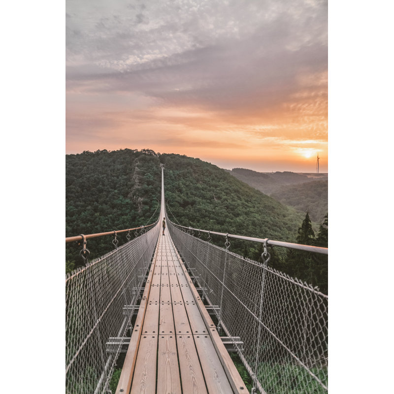 Bridge by Ljubaphoto - No Frame Print on Canvas, 91cm H x 61cm W