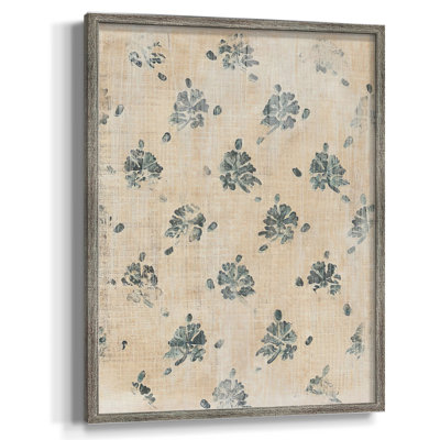 Vintage Blockprint II Framed Print - Solid Wood