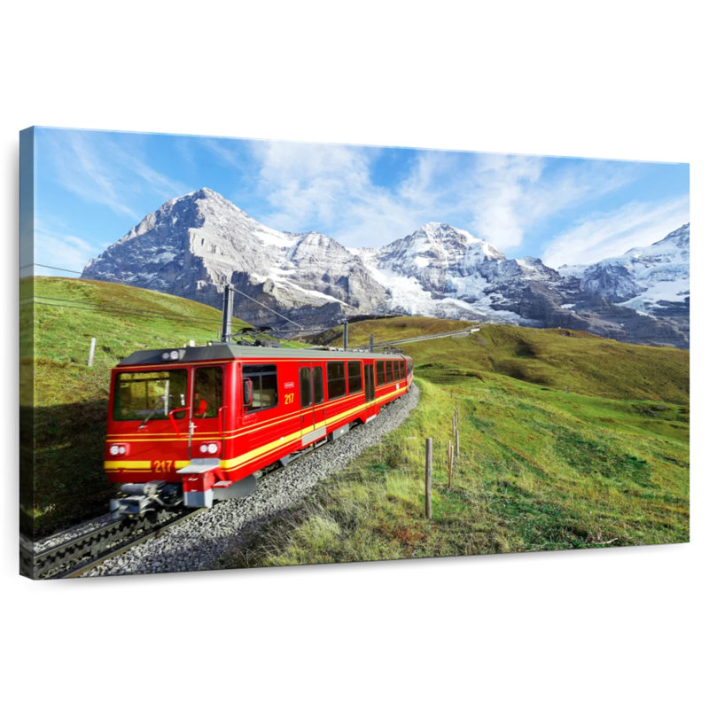 Mehar Bernese Highlands Train, 24" H x 36" W