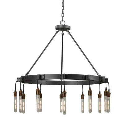 Stuyvesant 12 Light Industrial Chandelier