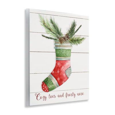 Cozy Toes & Frosty Nose Framed Giclee Art by Livi Finn