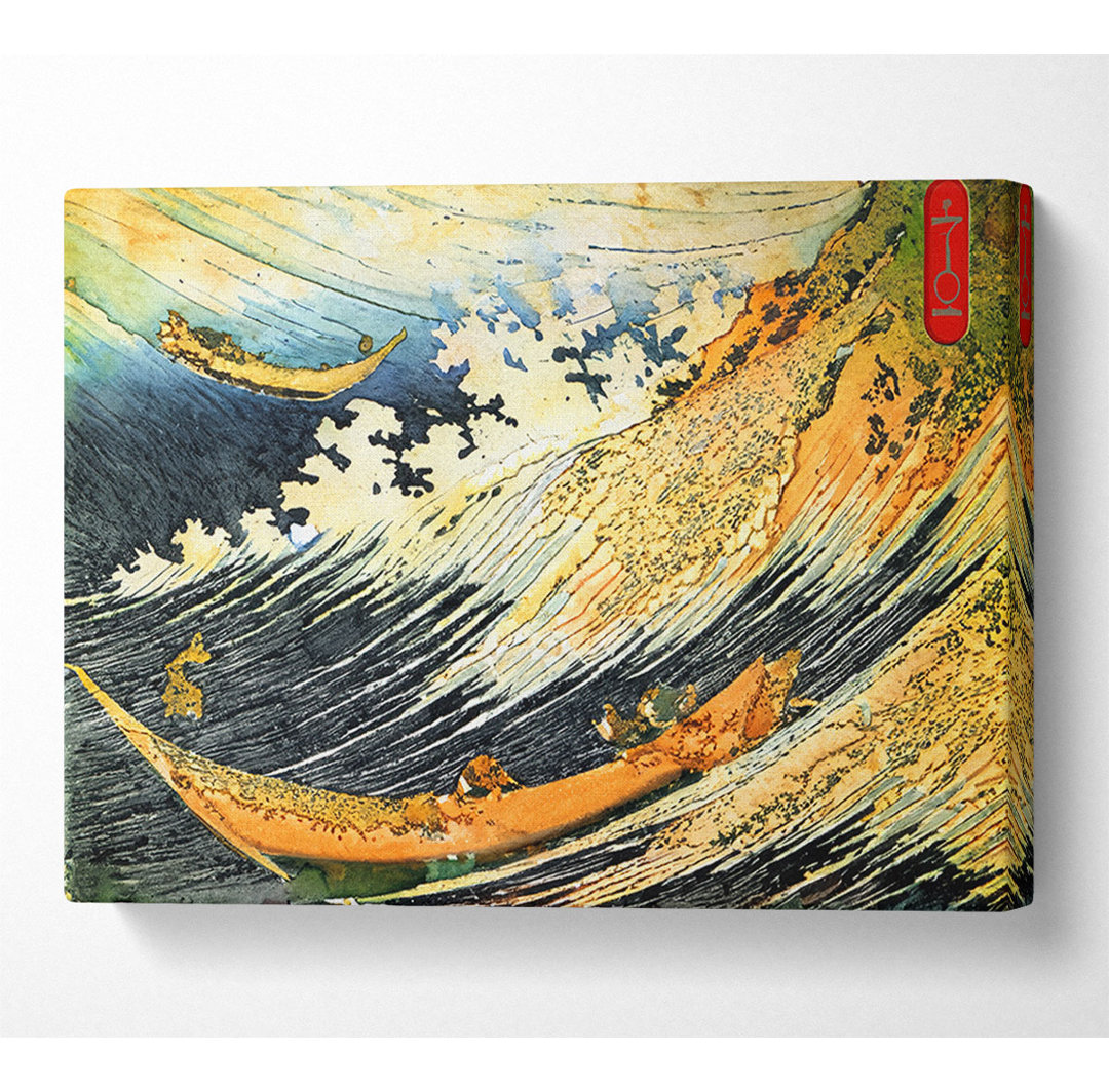 Hokusai Ozeanlandschaft 2 - Leinwanddrucke auf Wrapped Canvas