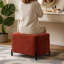 Repose-pieds avec rangement à couvercle rabattable en chenille de 23,6 po-613887956