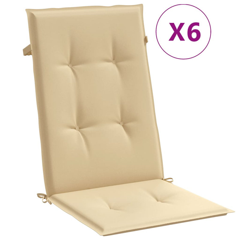 Coussins de chaise à dossier haut Latitude Run® 4 pièces 47,2 po x 19,7 po x 2,8 po