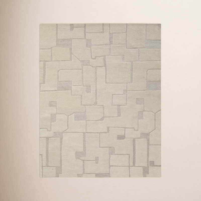 Lira Hand Tufted Wool Flurry Rug, Rectangle 7'6" x 9'6"