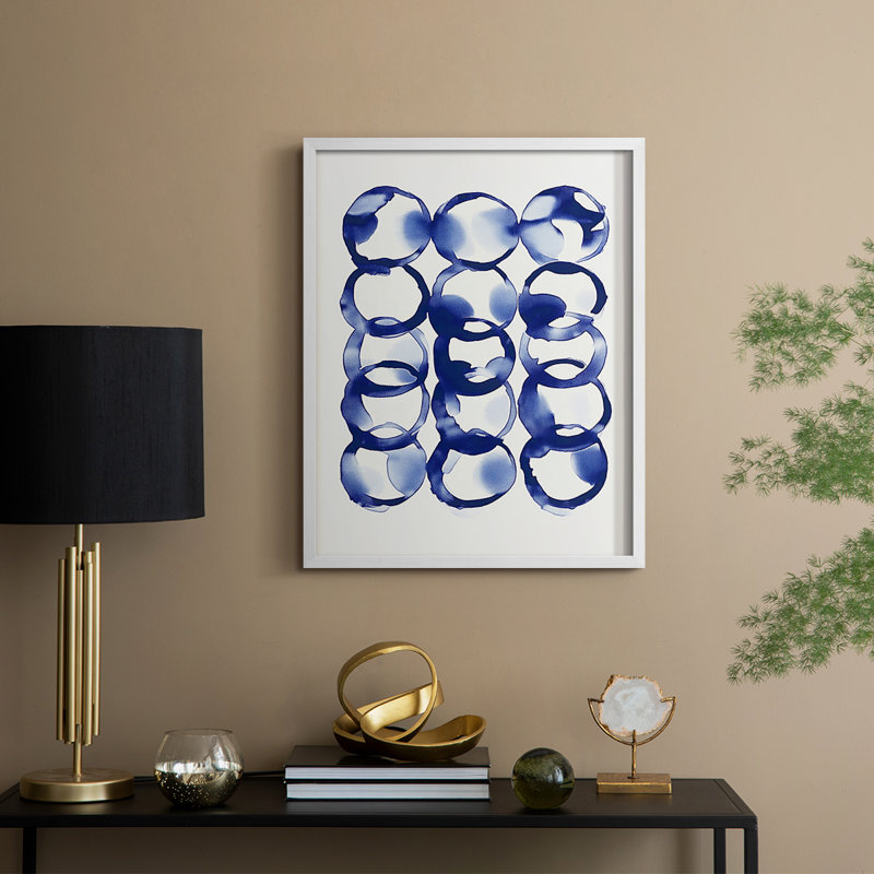 Abstrait, reproduction encadrée, prêt à accrocher, H 10 po x l 8 po, Blanc