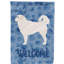 Caniche en polyester à 2 côtés 40 x 28 po standard welcome drapeau maison-957493016