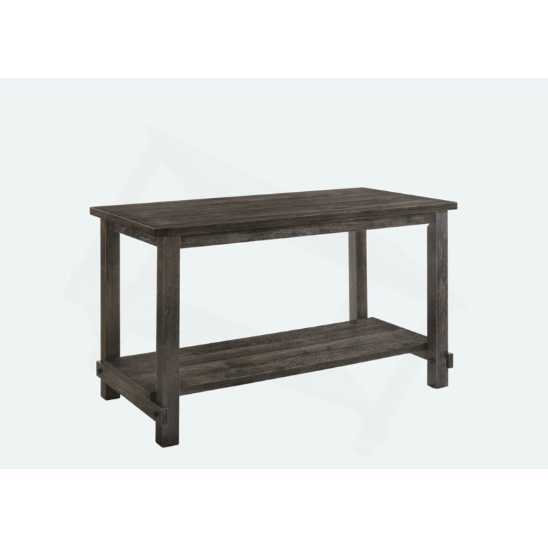 Weathered Gray Finish Counter Height Table
