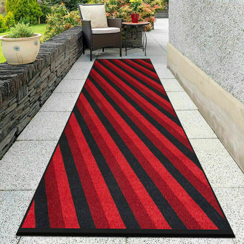 Kaytin Striped Indoor / Outdoor Area Rug, Rectangle 80 x 300cm 