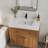 CASAINC Solid Surface Stone Bathroom Sink Vanity Top