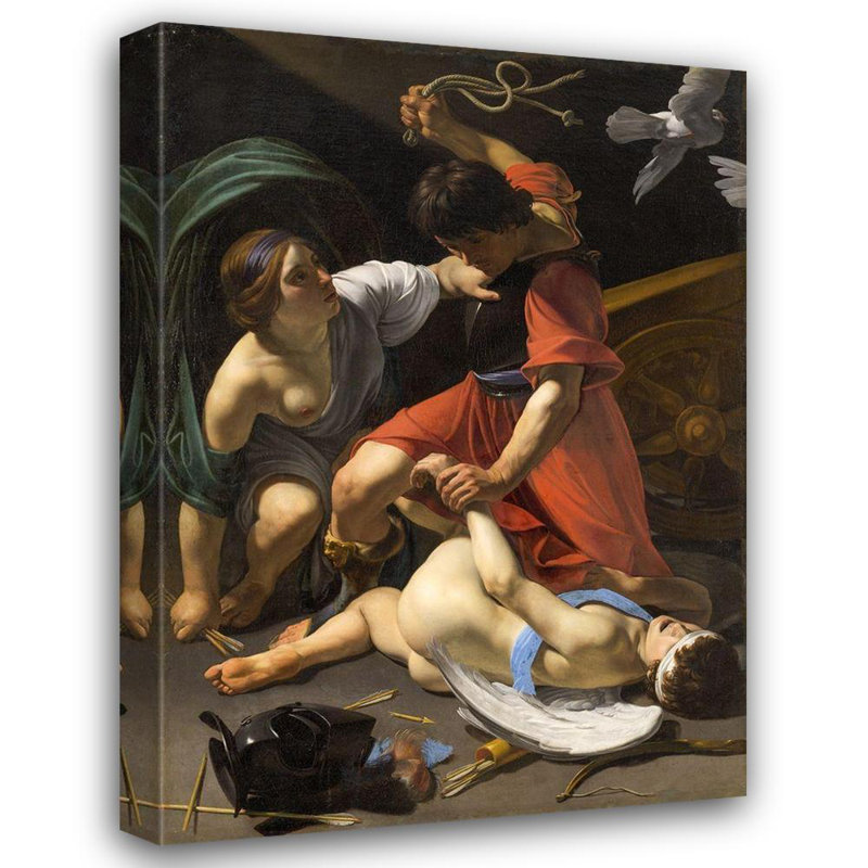 «Canora Grey Manfredi, Bartolomeo», reproduction d'art sur toile tendue: Cupidon châtié, H 48 po x l 35 po