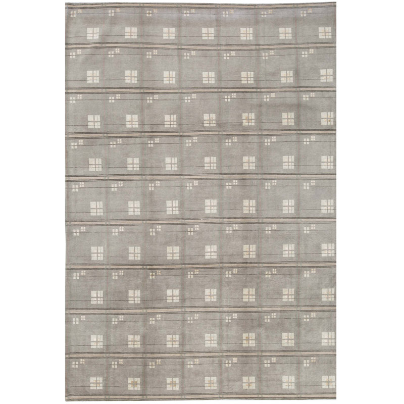 One-of-a-Kind 10' X 14' Wool Area Rug in Grey