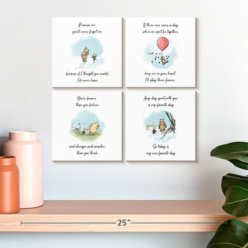 Ashelle Winnie l'ourson, citations inspirantes, H 18 po x l 18 po