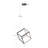 12" Minimalist Cube Led Integrated Pendant Lamp
