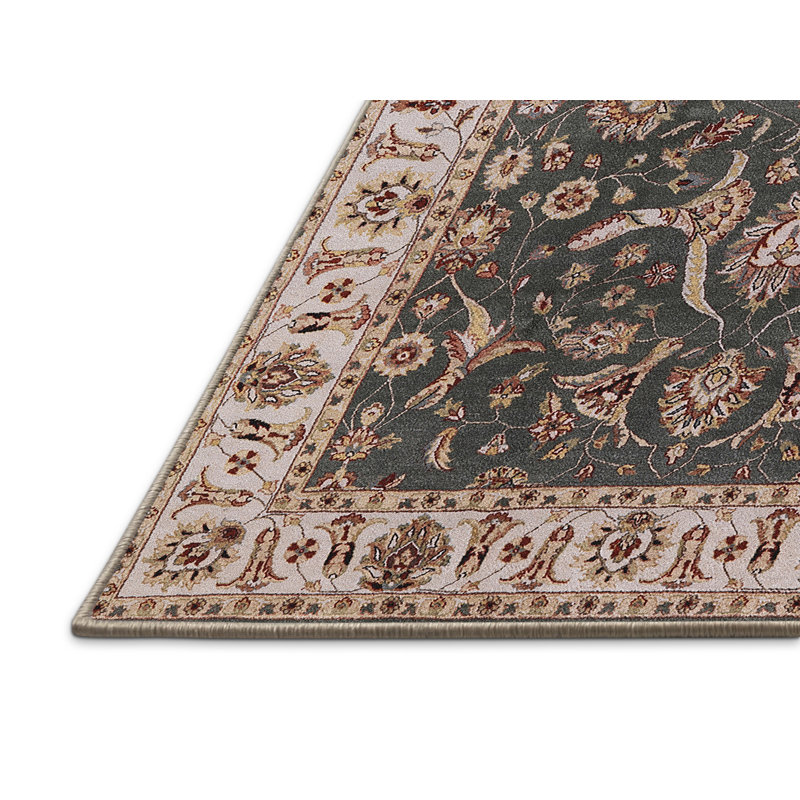 Tapis oriental vert / rouge Lok, Rectangle 8 pi x 12 pi