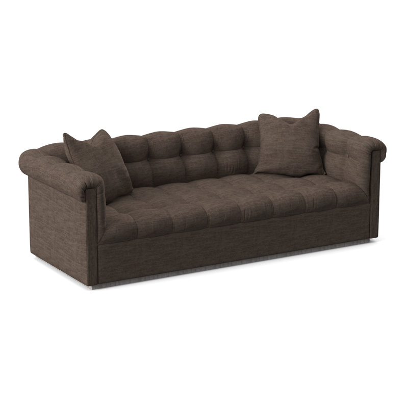 Thom Filicia Home 98" Nottingham Sofa, Tuck Metal, Dove Gray