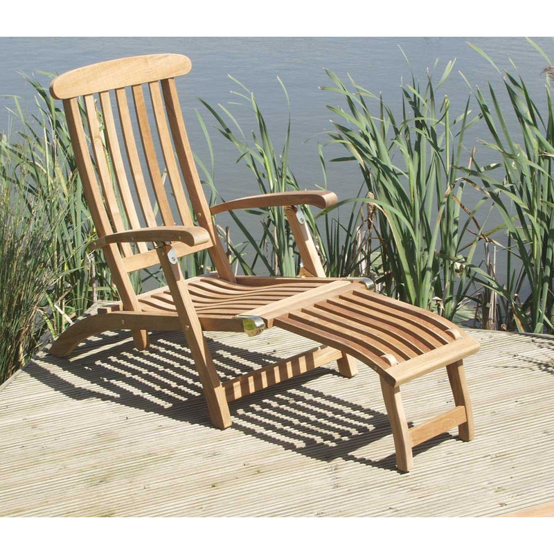 Commodore Outdoor Teak Lounge Chair