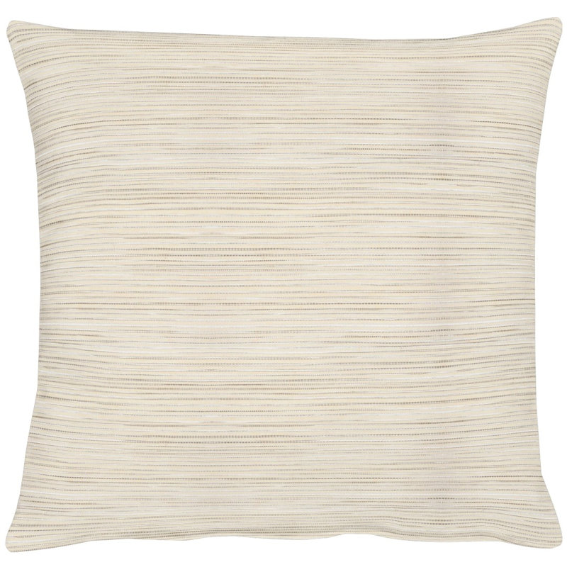 Basic Striped Square Cushion, 39cm x 39cm, Natural brown