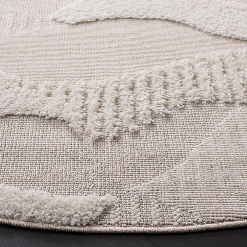 Fiama Performance Abstract Rug, Round 6'7"