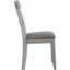 Chaise d'appoint en tissu à dossier échelle grise