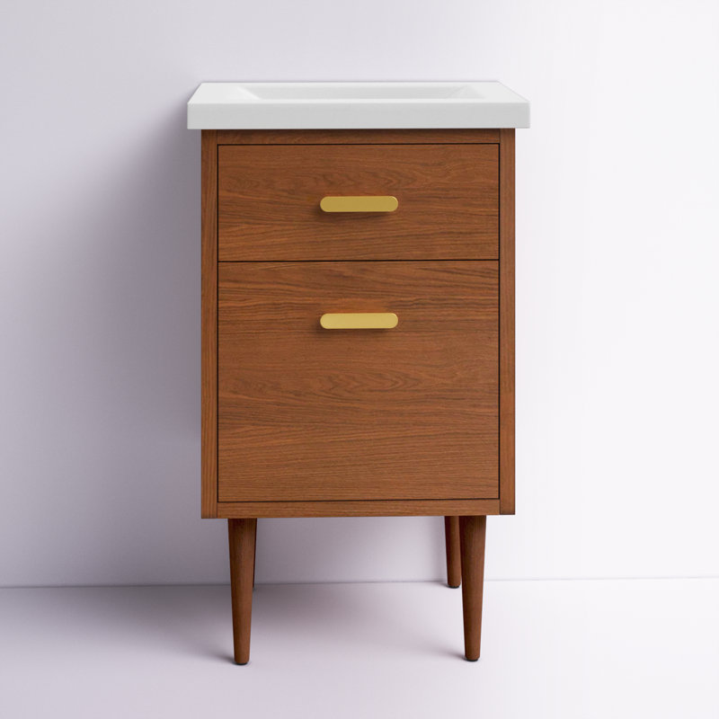 Meuble-lavabo simple Arijana, H 34,5 po x l 20 po x P 15,7 po
