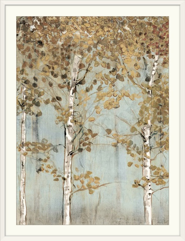«Ezmae Soft Birch» par Edward Selkirk, reproduction d'art, H 32 po x l 26 po x P 1 po, Cadre blanc