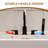 Doux Double Handle Deck Mounted Tub Faucet Trim with Handshower