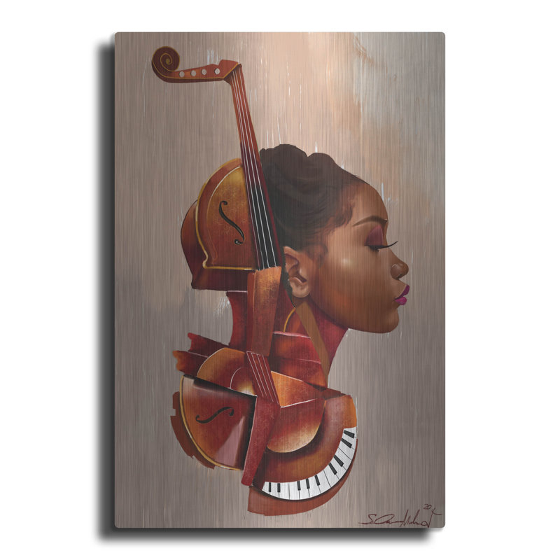 «Amanti Allure» par Salaam, art mural en métal, H 36 po x l 24 po